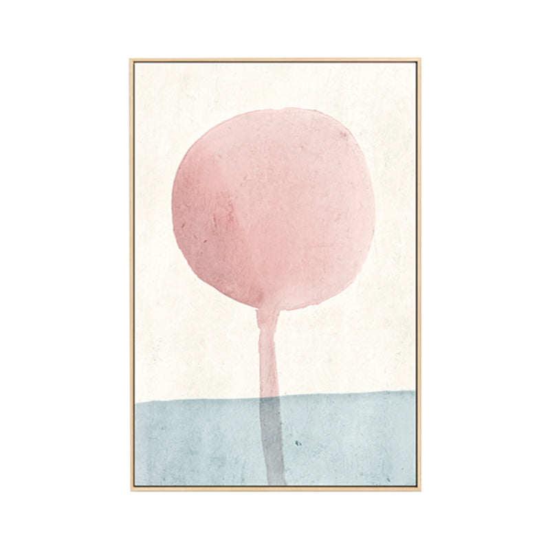 Scandinavisch abstract canvas jongenskamer wanddecoratie in pastelkleuren, meerdere maten