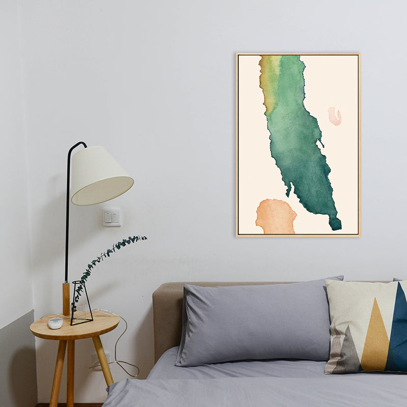Nordic Abstract Pattern Wall Decor Canvas Textured Soft Color Painting for Guest Room