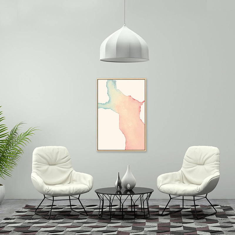 Toile de décoration murale à motif abstrait nordique, peinture de couleur douce texturée pour chambre d'amis