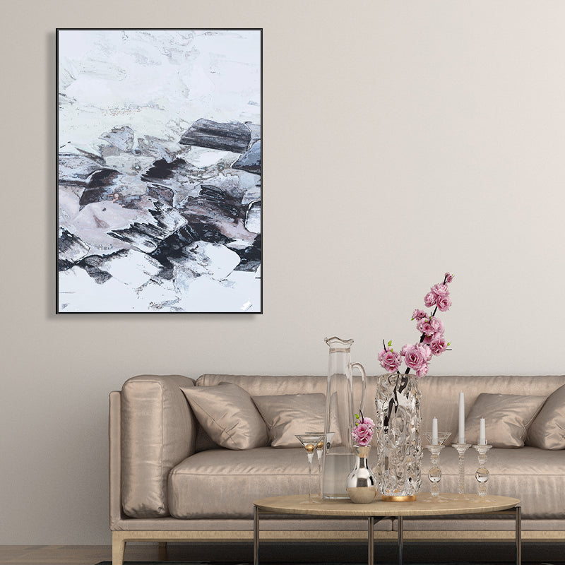 Canvas Textured Painting Modern Style Abstract Pattern Wall Art Decor, Multiple Sizes