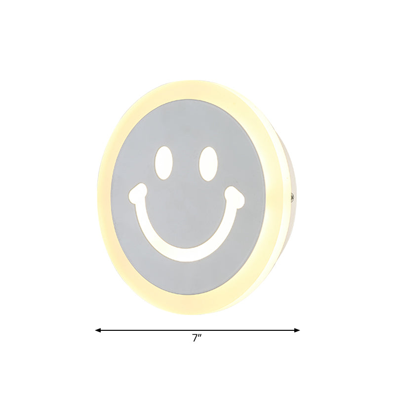 Luz de pared de acabado acrílico contemporáneo delgado acrílico acrílico luz de pared para niños dormitorio para adultos