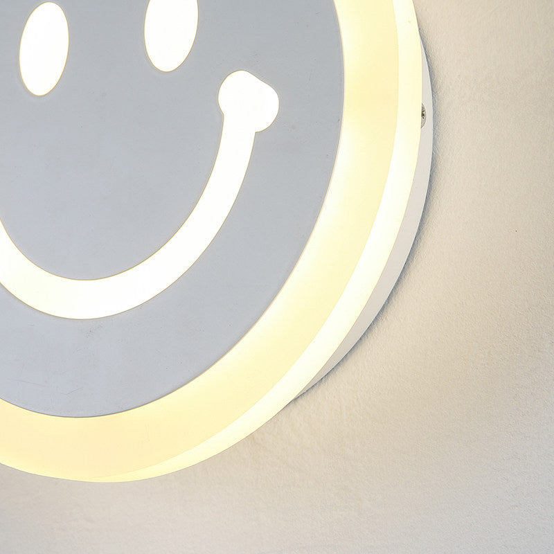 Luz de pared de acabado acrílico contemporáneo delgado acrílico acrílico luz de pared para niños dormitorio para adultos