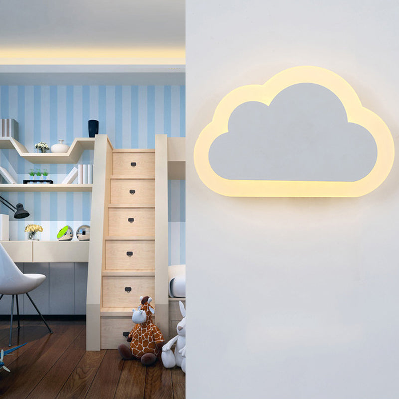 Luz de pared de acabado acrílico contemporáneo delgado acrílico acrílico luz de pared para niños dormitorio para adultos