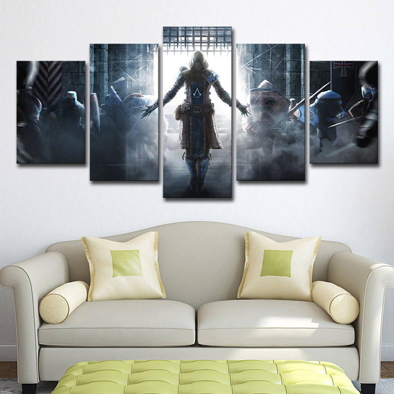 Unique Honor Ambassador Canvas Wall Art for Teens Bedroom, Blue-Grey, Multi-Piece