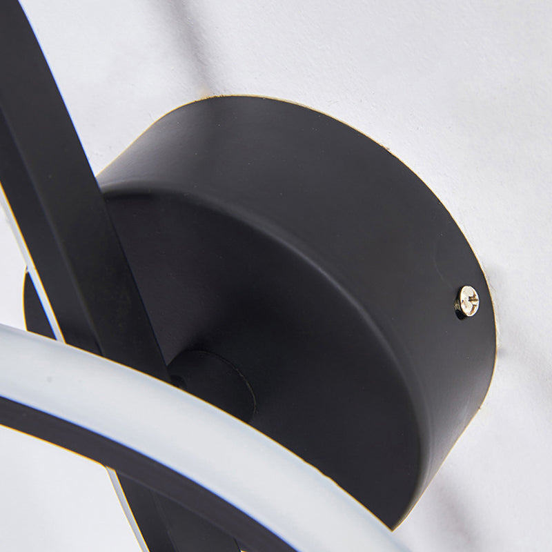 NOTA MUSICALE LAMPA PERCHIALE CAMERA DELLA BEDE ADULTO METAL MOTORE MODER CREATIVE LAMPAGNO DELLA parete bianca/BIANCA