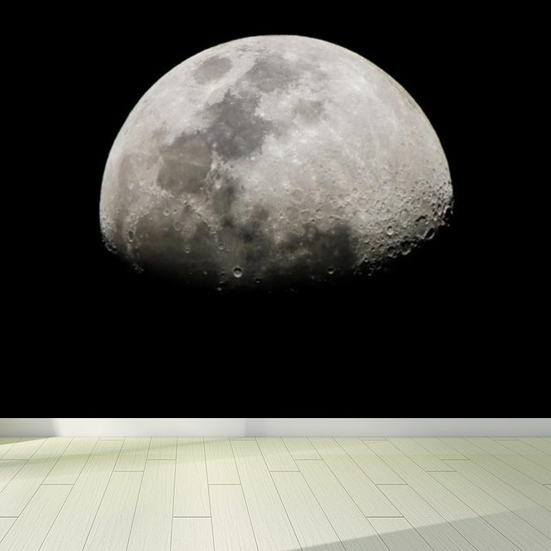 Full Moon Mural Decal Modern Decorative Living Room Wall Covering, Custom Printed