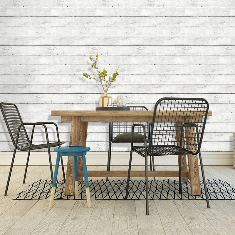 Rust Wood Plank Wallpaper Roll for Kitchen 29.1-sq ft Self Adhesive Wall Decor in Brown