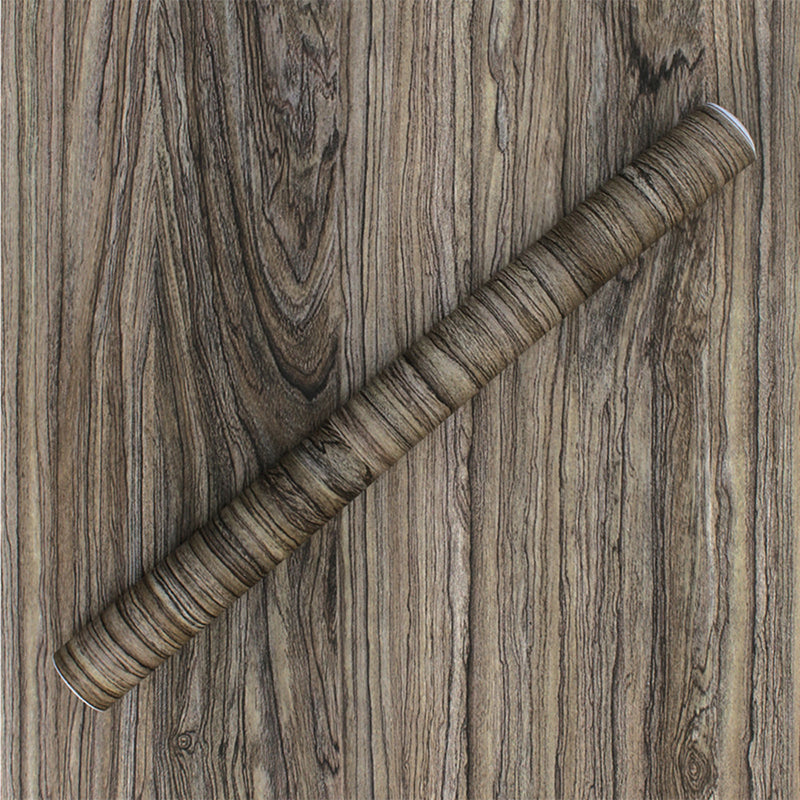 Dark Coffee Wood Look Wallpaper Peel and Paste Farmhouse Living Room Wall Covering