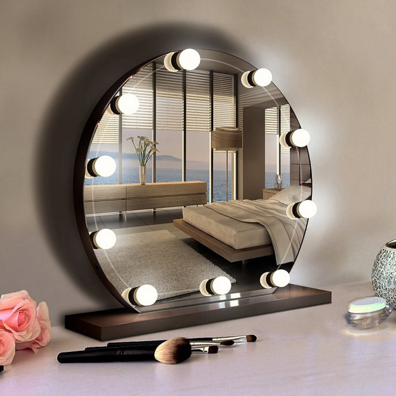 Sphere Vanity Strip Minimalism Plastic LED Make-Up Lighting in White for Dressing Room