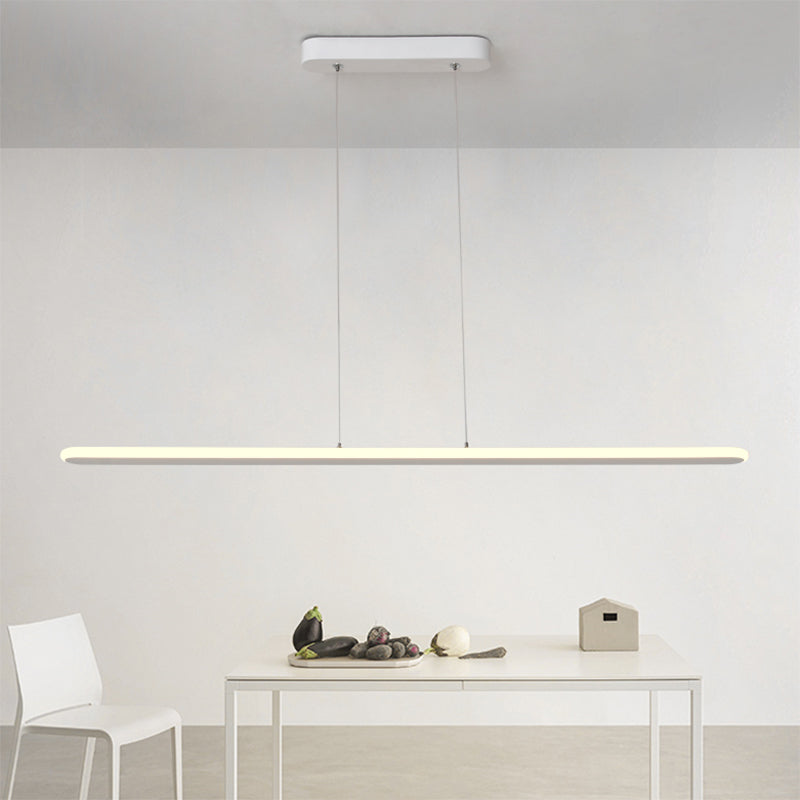 16"/23.5"/31.5" Wide Oval Hanging Pendant Light Contemporary LED Kitchen Ceiling Pendant over Table in Warm/White Light