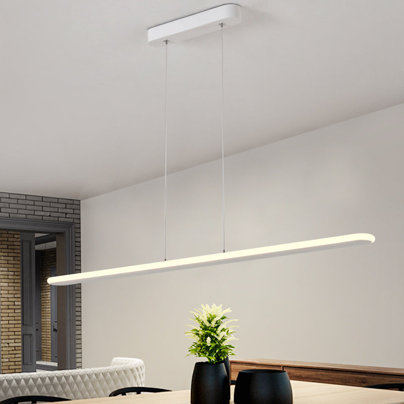 16"/23.5"/31.5" Wide Oval Hanging Pendant Light Contemporary LED Kitchen Ceiling Pendant over Table in Warm/White Light