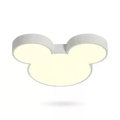 Metal Mouse Flush Massimale Light Cartoon Modern Massimale Fixture Light for Girls Bedroom