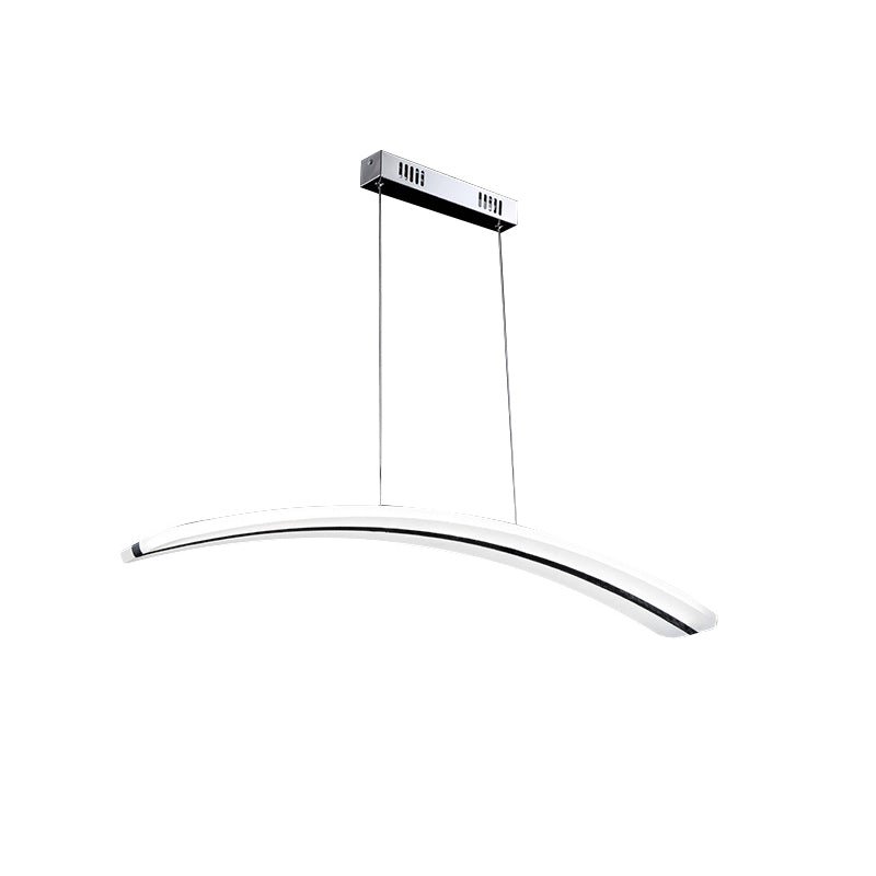 Acrylbogenheizes Licht Kit Moderne LED -Deckenleuchte in warm/weiß/natürliches Licht, 37,5 "breit