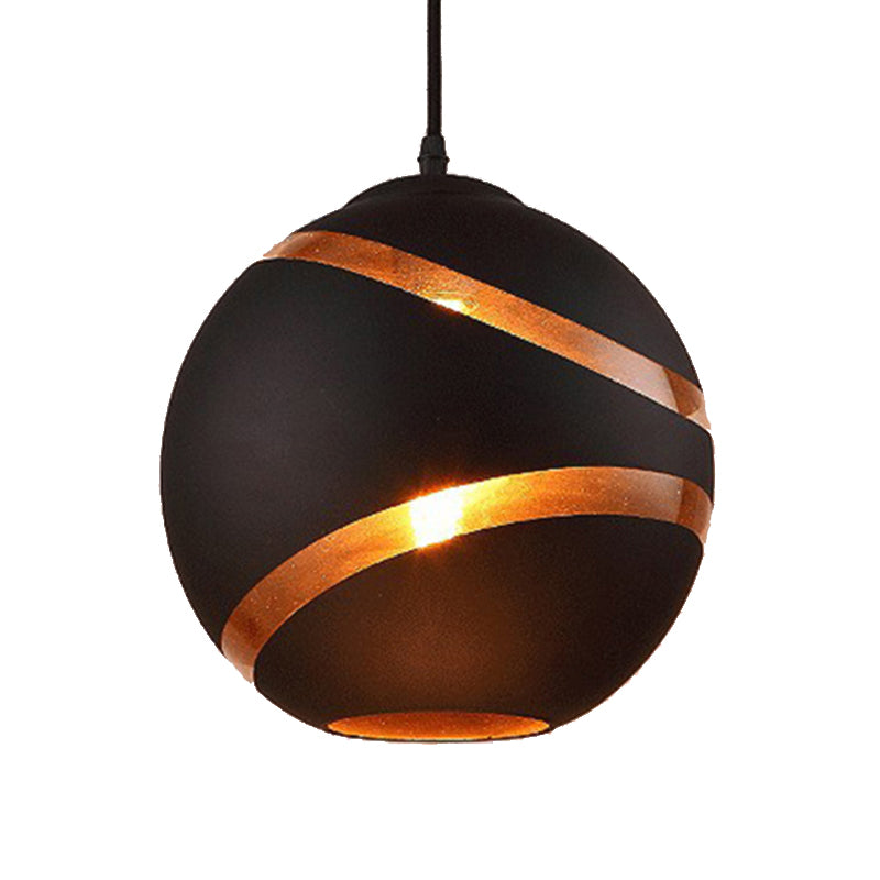 Orbit Shade HABELAMPE Lampe zeitgenössischer Stil Schwarz/Weiß Handgeblasenes Glas 1 Leichter Esszimmer Anhänger Licht
