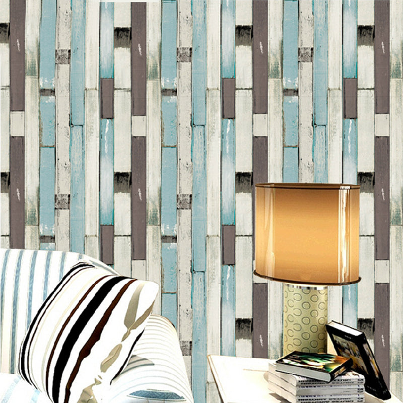 Waterproof Reclaimed Wood Wallpaper Roll PVC Cottage Wall Art for House Interior
