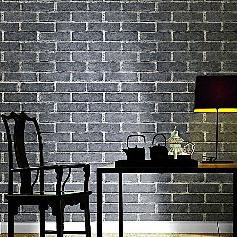 Unpasted Bright Brick Wallpaper Roll House Interior Construction Wall Art, 57.1-sq ft