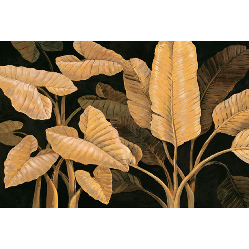 Various Leaves Wall Mural for Dining Room Illustration Wall Decor, Custom Printed