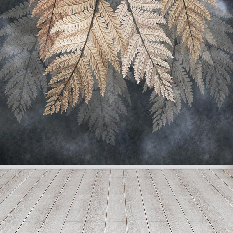 Extra Large Botanical Mural Light Color Non-Woven Wall Art for Indoor Decor, Customised