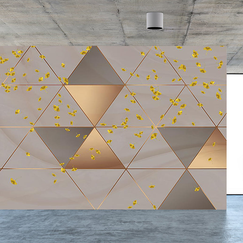 Extra Large Botanical Mural Light Color Non-Woven Wall Art for Indoor Decor, Customised