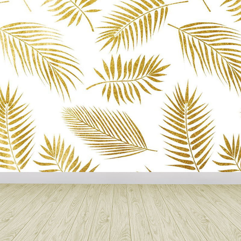 Extra Large Botanical Mural Light Color Non-Woven Wall Art for Indoor Decor, Customised