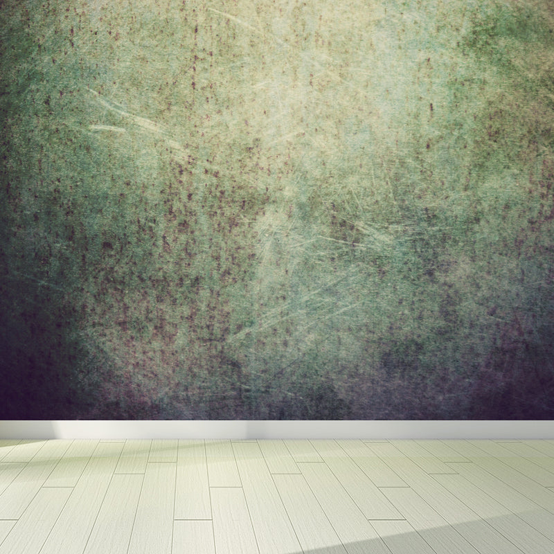 Full Size Rusting Metal Mural House Interior Abstract Wall Decor in Dark Color, Waterproof