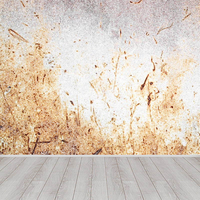 Cyberpunk Rust Look Wallpaper Mural Dark Color Living Room Wall Art, Made to Measure
