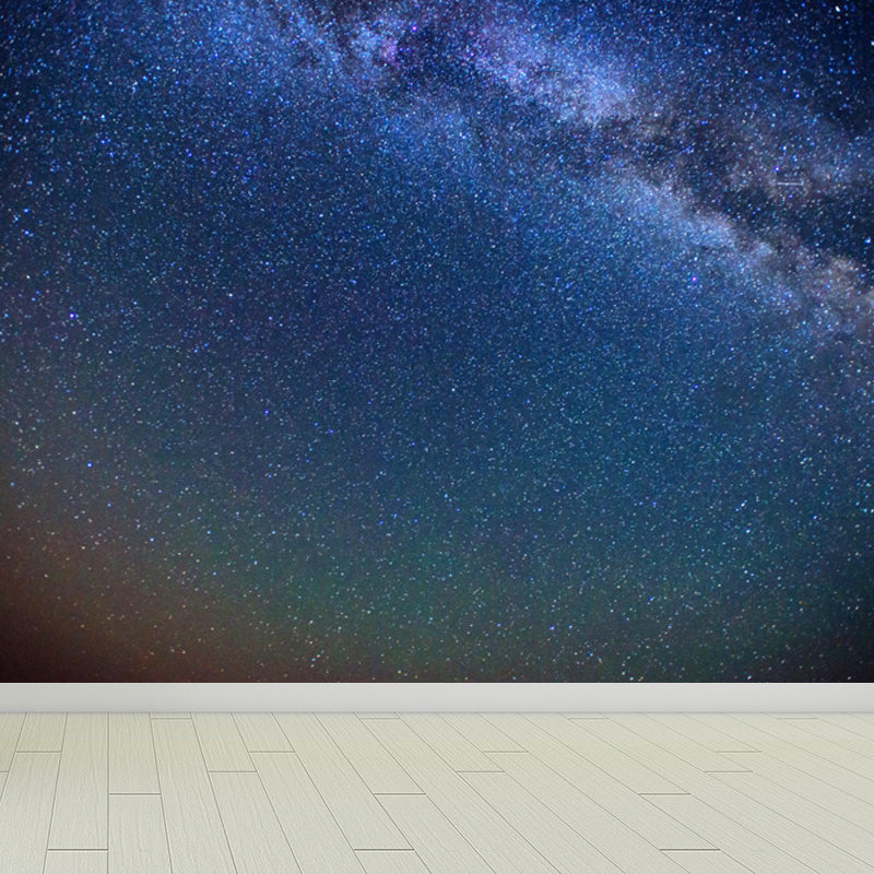 Photography Starry Night Mural Wallpaper Full Size Wall Covering for Room, Custom Print