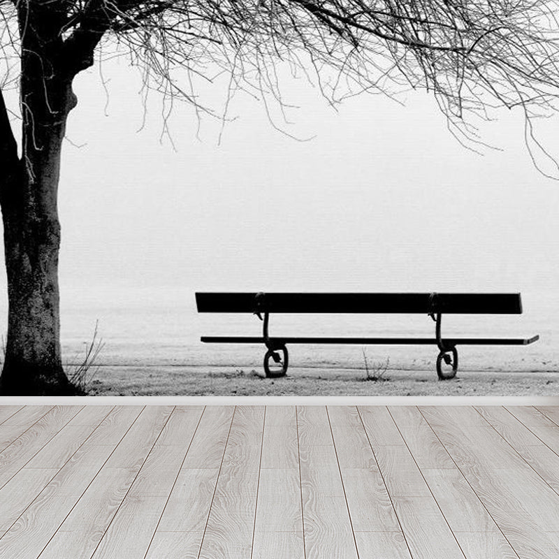 Illustration Botanical Wallpaper Mural for House Interior, Soft Color, Custom Made