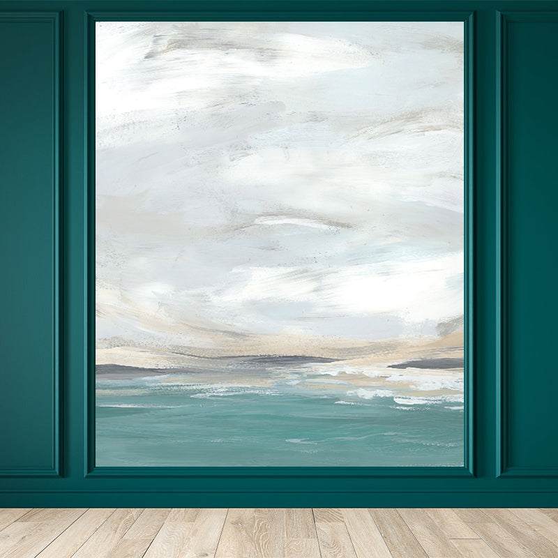 Modern Style Scenery Mural Decal Non-Woven Waterproofing Pastel Wall Art for Home