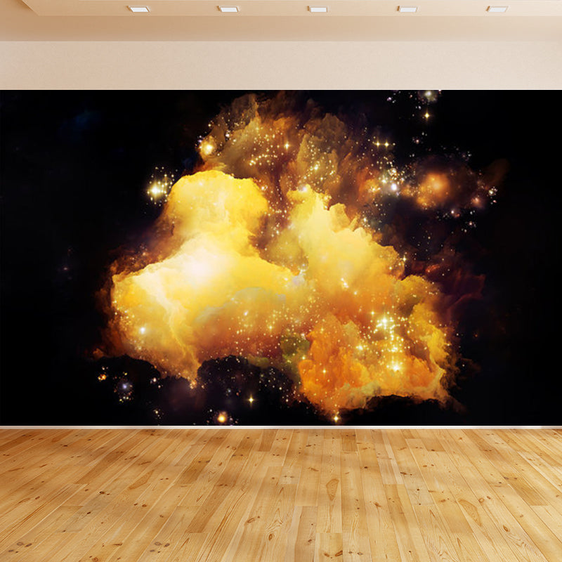 Stain Resistant Sky Scenery Mural Decal Non-Woven Modern Wall Decor for Girls Room