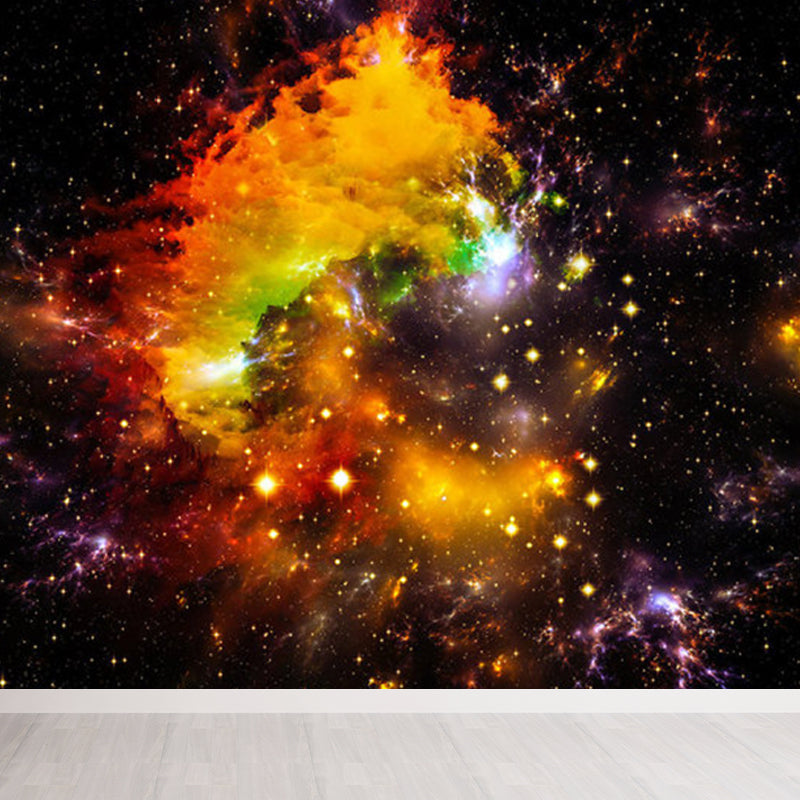 Stain-Proofing Sky View Wall Mural Non-Woven Cloth Contemporary Wall Art for Living Room