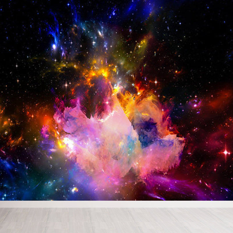 Modern Changeable Sky Mural Decal Soft Color Ornamental Wall Art for Girls Bedroom