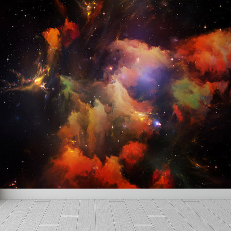 Modern Changeable Sky Mural Decal Soft Color Ornamental Wall Art for Girls Bedroom