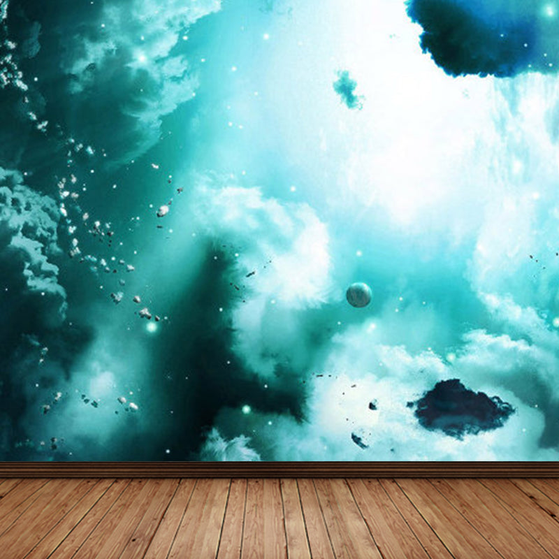 Non-Woven Cloth Decorative Mural Modern Supernatural Sky Scene Wall Covering for Kitchen