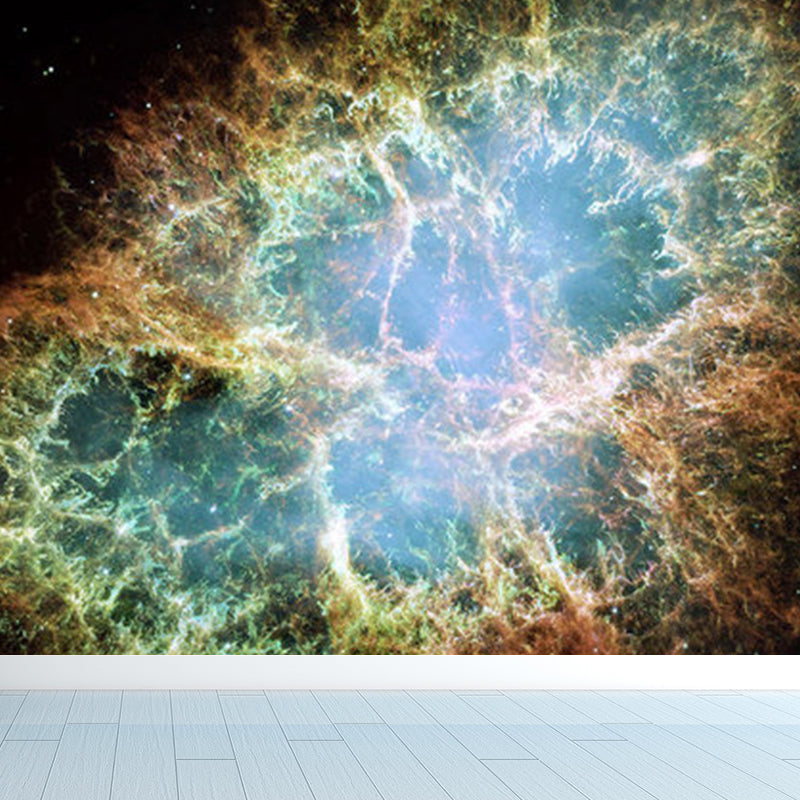 Soft Color Contemporary Mural Decal Giant Sky View Wall Covering for Living Room