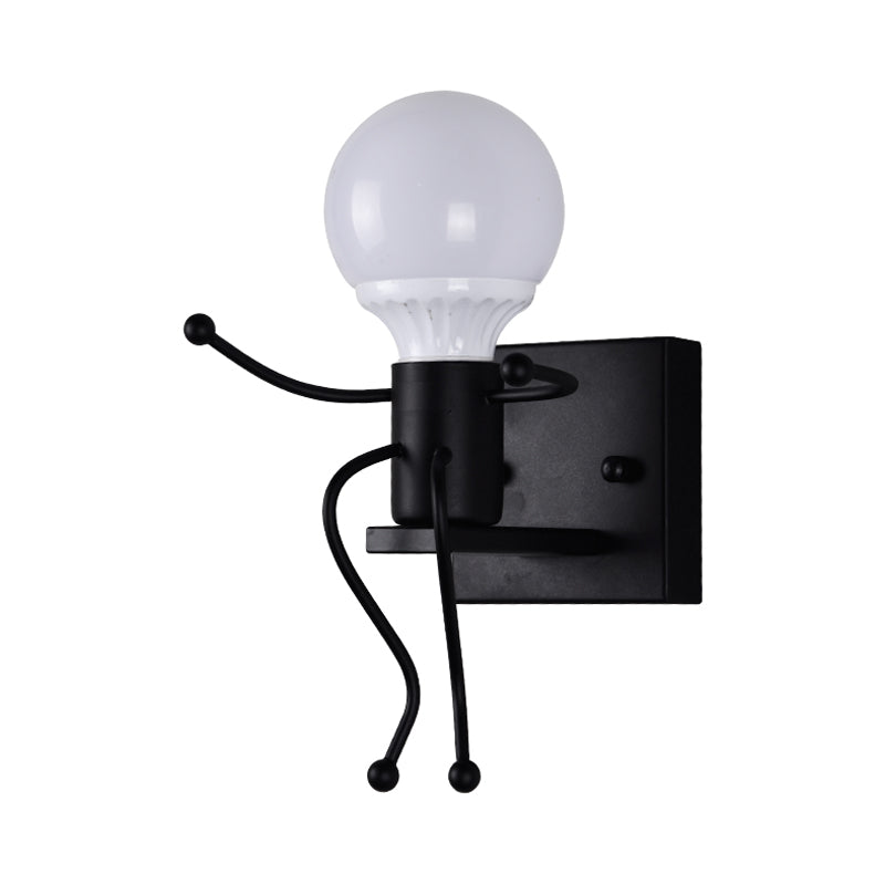 Metalen kleine robotwandlicht kale lamp één licht moderne stijl muur sconce voor gangbadkamer