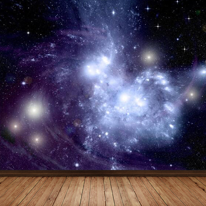 Extra Large Sky Scenery Mural Light Color Non-Woven Wall Art for Interior Decor, Customised