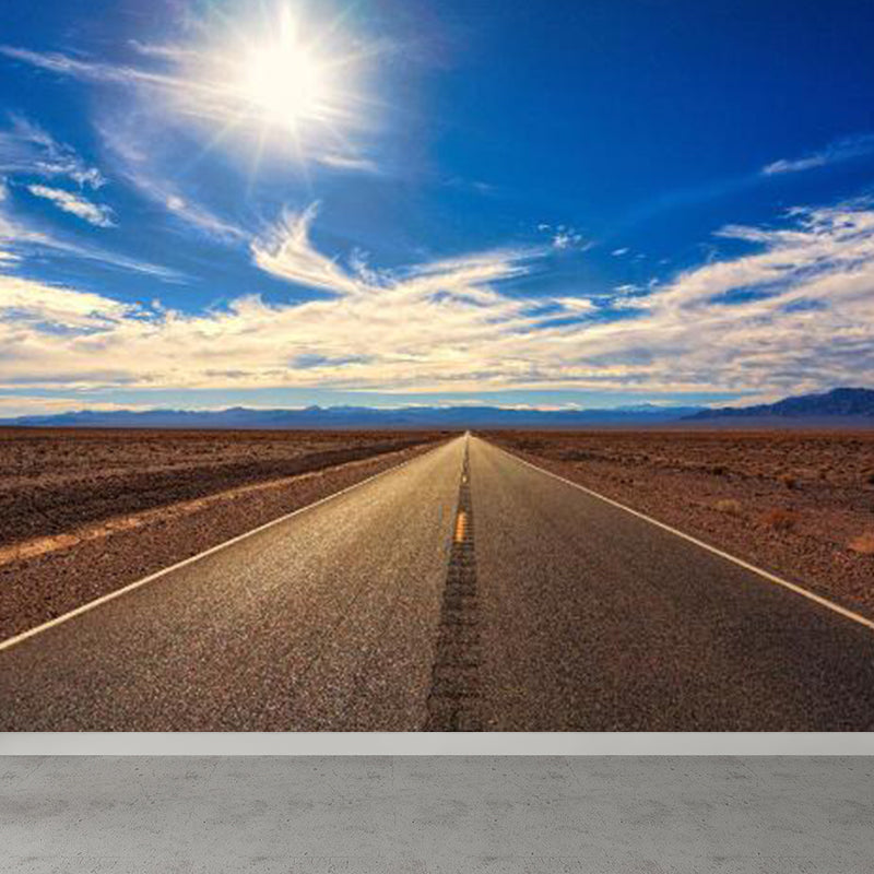 Photography Style Cloud Mural Decal for Dining Room, Pastel Color, Custom Size Available