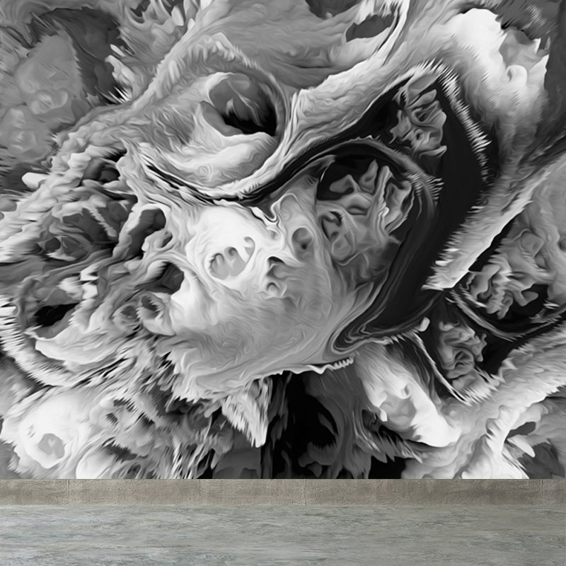 Large Burst Painting Mural Wallpaper Modern Enchanting Abstract Wall Covering in Multi Color