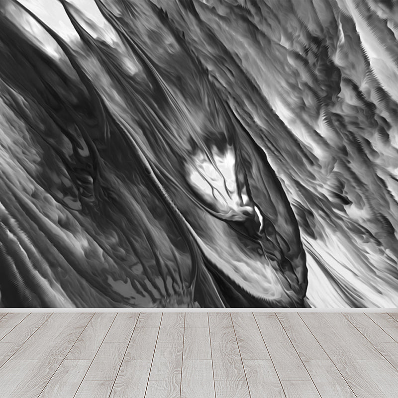 Contemporary Abstract Wallpaper Mural Multicolored Living Room Wall Art, Personalized Size