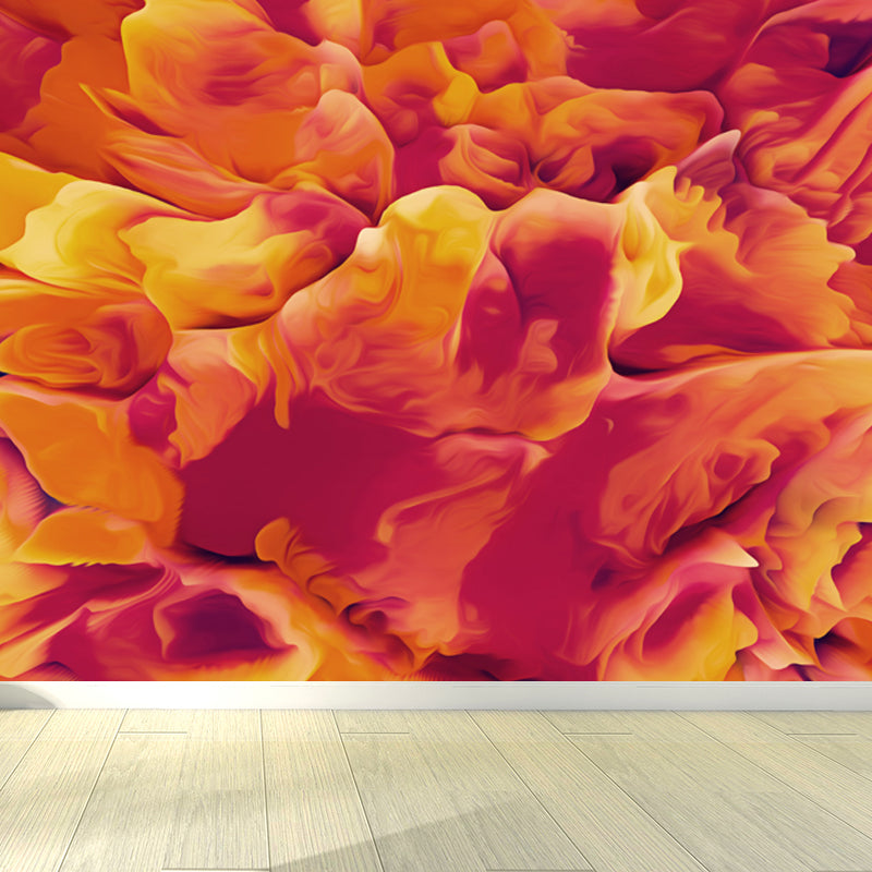 Contemporary Abstract Wallpaper Mural Multicolored Living Room Wall Art, Personalized Size