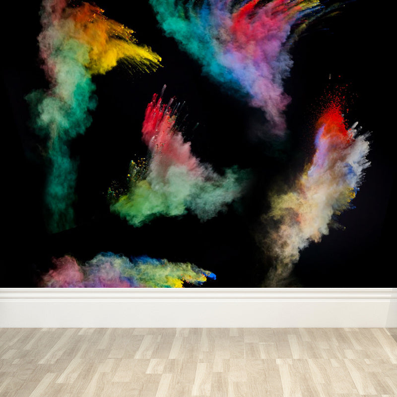 Cool Burst Print Mural Wallpaper Living Room Abstract Wall Art, Custom Size Available