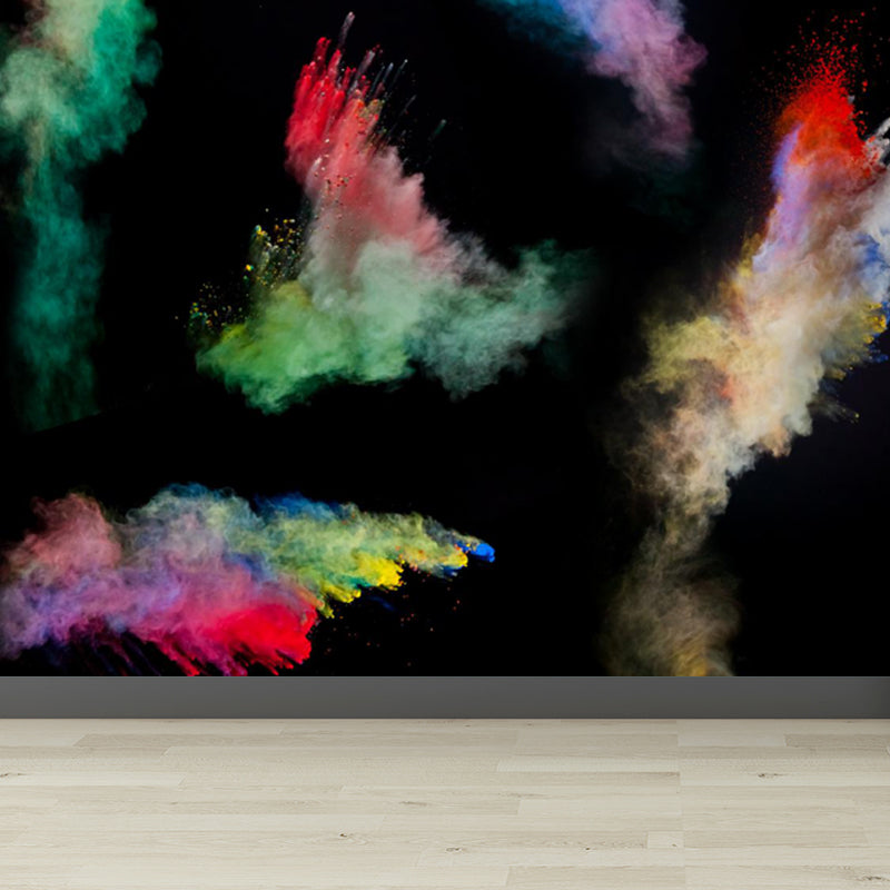 Cool Burst Print Mural Wallpaper Living Room Abstract Wall Art, Custom Size Available