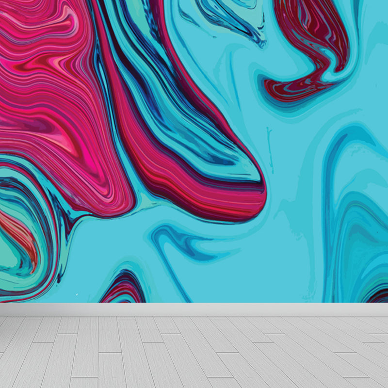 Moisture Resistant Magma Wallpaper Mural Modern Non-Woven Wall Covering, Custom Print