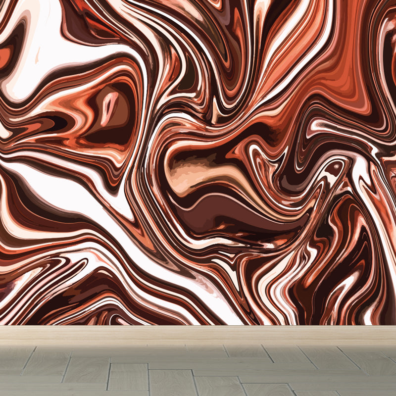 Large Flow Pattern Mural Decal Stain Resistant Contemporary Living Room Wall Art