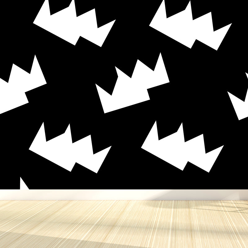 Illustration Geometry Mural Wallpaper Giant Wall Covering for House Interior, Custom Size