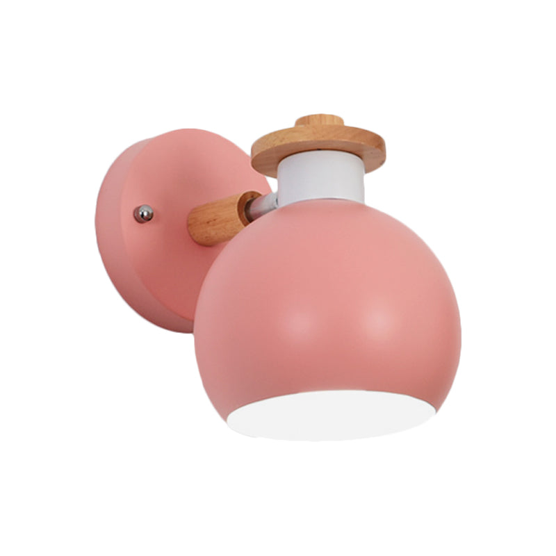 Metal Globe Wall Light Rotatable 1 leichter nordischer Wandleuchten für Kinderschlafzimmerkorridor