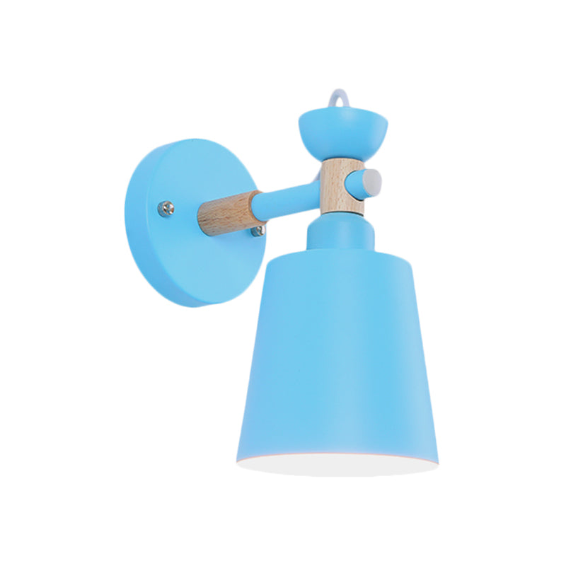 Luz de apliques de estilo nórdico rotativo con cubo de muro de metal ligero para dormitorio para adultos