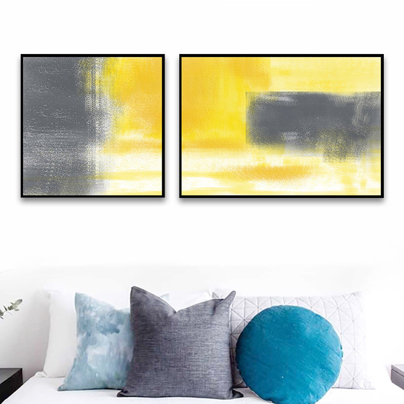 Modern Painting Print Abstract Canvas Pastel Multi-Piece Wall Art Decor for Hotel