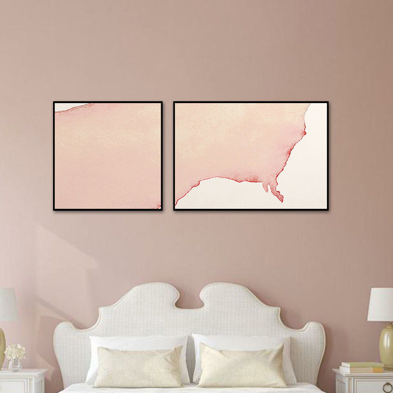 Minimalismus, abstrakte Leinwand-Wandkunst, Haus-Innenwanddekoration in Pastellfarbe, optionale Größe